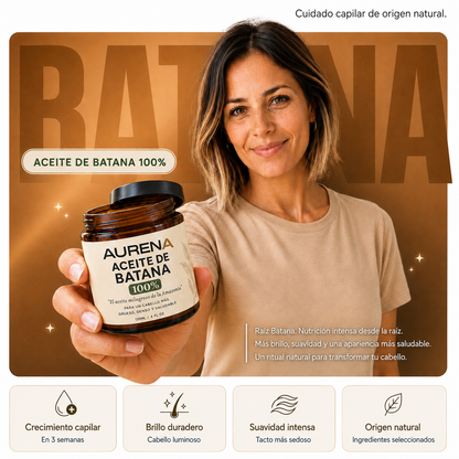 ACEITE DE BATANA | REVITALIZA TU CABELLO